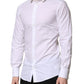 Dolce & Gabbana White GOLD Long Sleeves Dress Formal Shirt