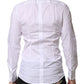 Dolce & Gabbana White GOLD Long Sleeves Dress Formal Shirt