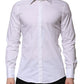 Dolce & Gabbana White MARTINI Long Sleeves Dress Formal Shirt