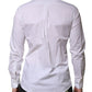Dolce & Gabbana White MARTINI Long Sleeves Dress Formal Shirt