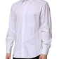 Dolce & Gabbana White Cotton Long Sleeves GOLD Formal Shirt