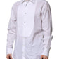 Dolce & Gabbana White Bib Cotton Poplin GOLD Formal Shirt