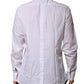 Dolce & Gabbana White Bib Cotton Poplin GOLD Formal Shirt