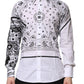 Dolce & Gabbana White MARTINI Bandana Print Formal Shirt