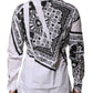 Dolce & Gabbana White MARTINI Bandana Print Formal Shirt