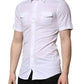 Dolce & Gabbana White Cotton Short Sleeves GOLD Casual Shirt