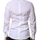 Dolce & Gabbana White Cotton GOLD Long Sleeves Formal Shirt