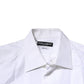 Dolce & Gabbana White Bib Cotton Poplin GOLD Men Formal Shirt