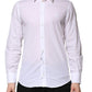 Dolce & Gabbana White MARTINI Long Sleeves Men Formal Shirt