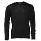 Dolce & Gabbana Black Cotton DG Logo Men Sweatshirt Sweater