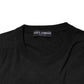 Dolce & Gabbana Black Cotton DG Logo Men Sweatshirt Sweater