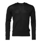 Dolce & Gabbana Dark Gray Cotton DG Logo Sweatshirt Sweater