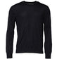 Dolce & Gabbana Black Long Sleeve CrewNeck Pullover Sweater