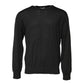 Dolce & Gabbana Gray Long Sleeve Crew Neck Pullover Sweater