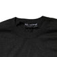 Dolce & Gabbana Gray Long Sleeve Crew Neck Pullover Sweater