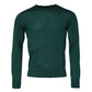 Dolce & Gabbana Green Cashmere Crew Neck Sweatshirt Sweater