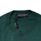 Dolce & Gabbana Green Cashmere Crew Neck Sweatshirt Sweater