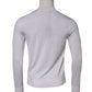 Dolce & Gabbana White Wool Turtleneck Men Sweatshirt Sweater