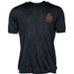 Dolce & Gabbana Dark Blue Silk Logo Patch Crew Neck T-shirt