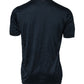 Dolce & Gabbana Dark Blue Silk Logo Patch Crew Neck T-shirt