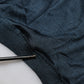 Dolce & Gabbana Dark Blue Silk Logo Patch Crew Neck T-shirt