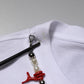 Dolce & Gabbana White Embellished Cotton Crew Neck T-shirt