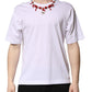 Dolce & Gabbana White Embellished Cotton Crew Neck T-shirt Mens T-Shirt