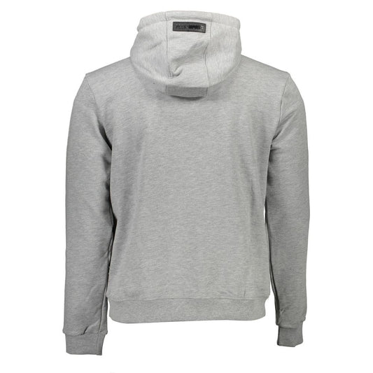 Plein Sport Gray Cotton Men's Hooded Sweater Mens Sweater