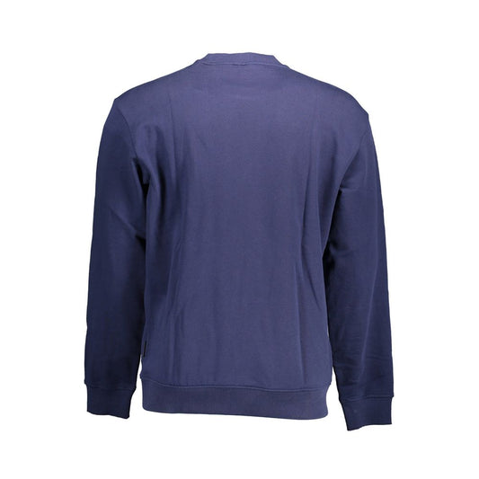 Napapijri Blue Cotton Men Sweater Mens Sweater