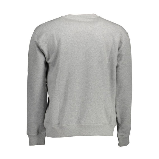 North Sails Gray Cotton Men Sweater Mens Sweater