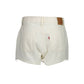 Levi's White Cotton Women's Shorts