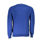 North Sails Blue Cotton Men Sweater Mens Sweater