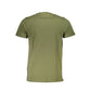 Cavalli Class Green Cotton T-Shirt Mens T-Shirt