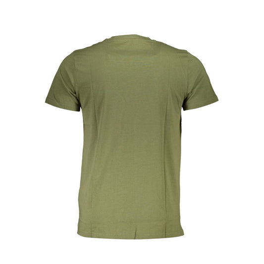 Cavalli Class Green Cotton T-Shirt Mens T-Shirt