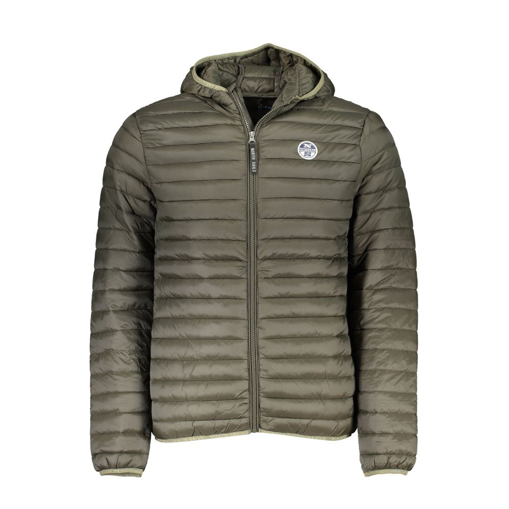 North Sails Green Polyamide Men Jacket Mens Jacket