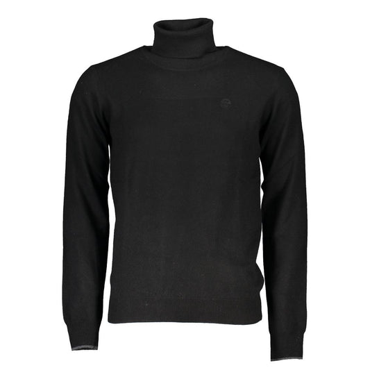 North Sails Black Polyamide Men Sweater Mens Sweater