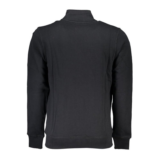 North Sails Black Cotton Men Sweater Mens Sweater