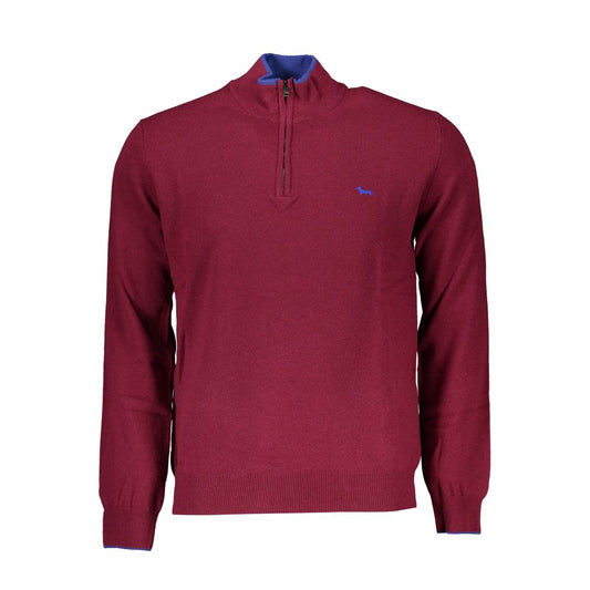 Harmont & Blaine Elegant Half-Zip Sweater with Embroidery Detail Mens Sweater