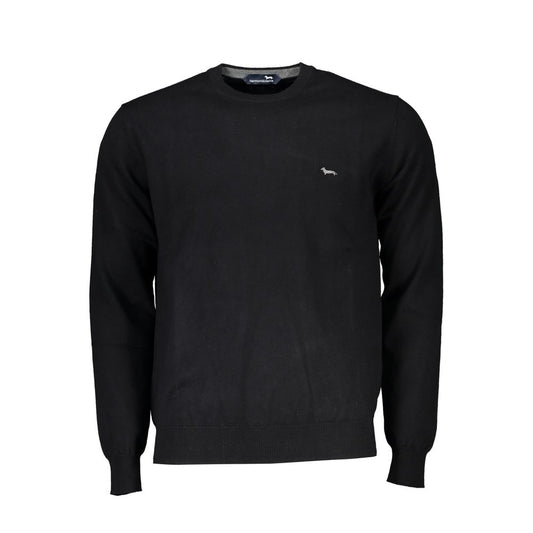 Harmont & Blaine Elegant Crew Neck Embroidered Sweater Mens Sweater