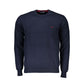 Harmont & Blaine Crew Neck Embroidered Blue Sweater Mens Sweater