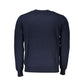 Harmont & Blaine Crew Neck Embroidered Blue Sweater Mens Sweater