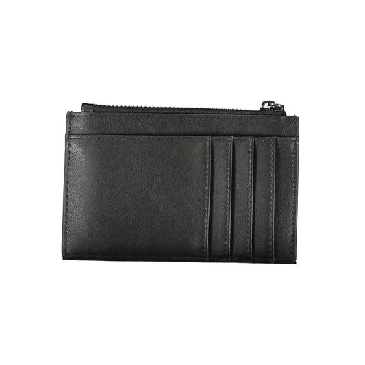 Calvin Klein Sleek Black Zip Wallet with Contrast Detailing Womens Wallet