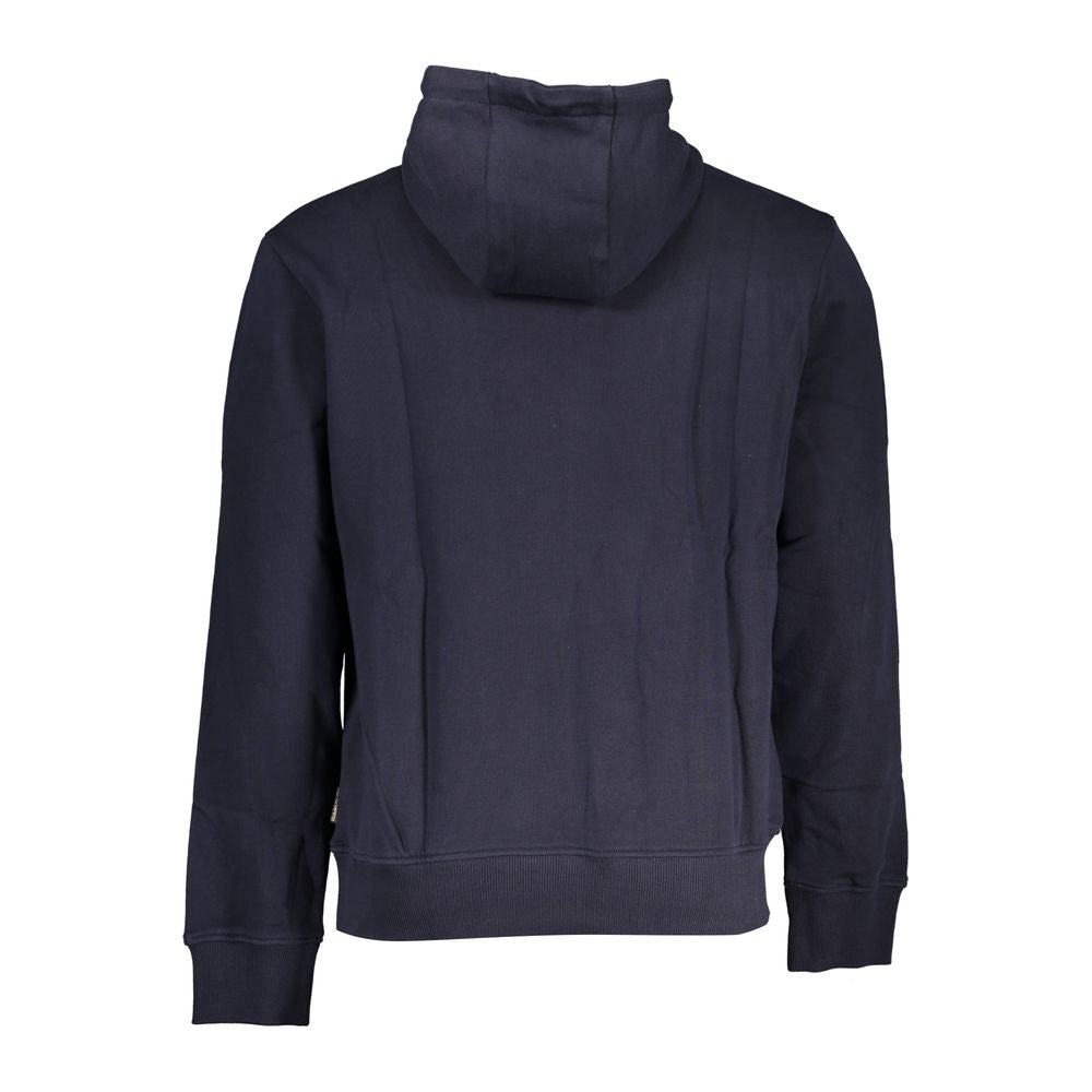 Napapijri Blue Cotton Men Sweater Mens Sweater