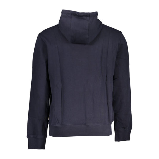 Napapijri Blue Cotton Men Sweater Mens Sweater