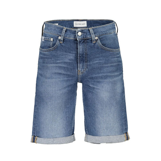 Calvin Klein Blue Cotton Men's Jeans Short Mens Shorts