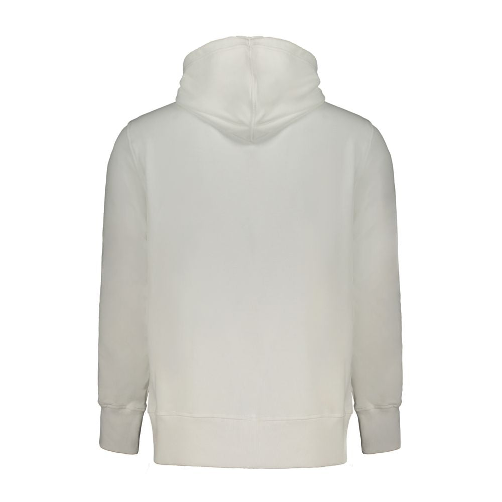Calvin Klein White Cotton Men Sweater with Hood Mens Sweater