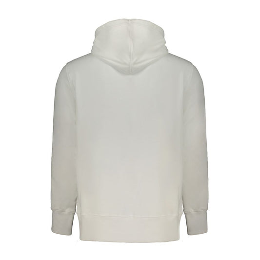 Calvin Klein White Cotton Men Sweater with Hood Mens Sweater