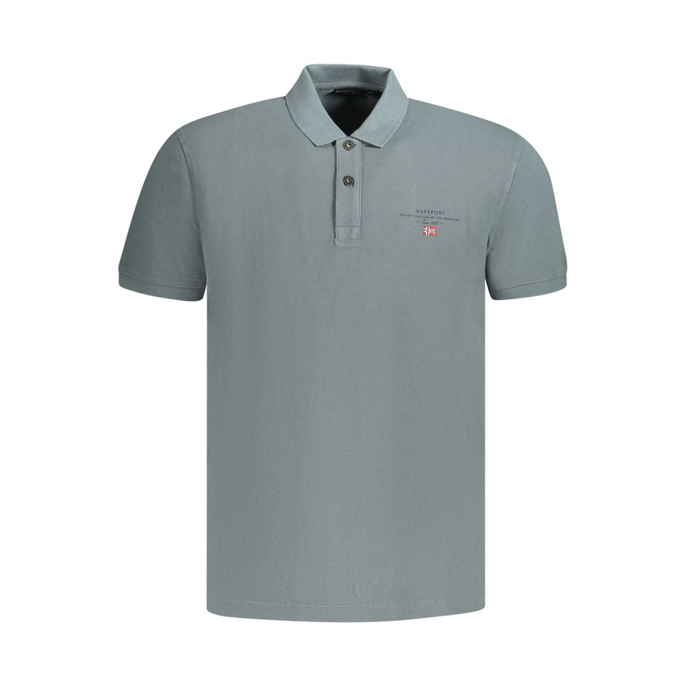 Napapijri Gray Cotton Polo Shirt