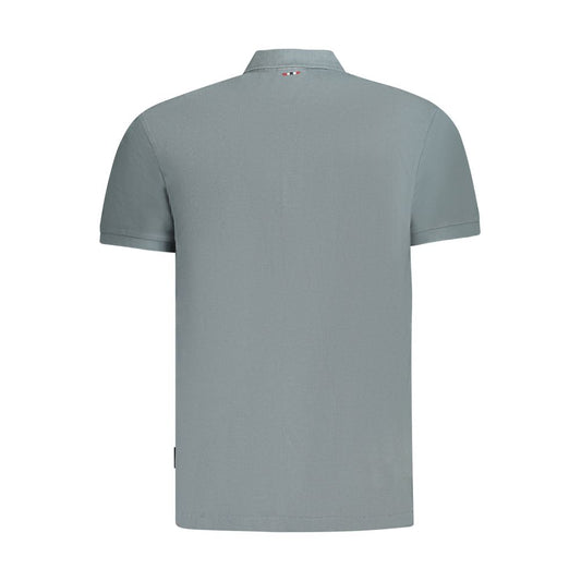 Napapijri Gray Cotton Polo Shirt