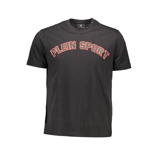 Plein Sport Black Cotton Men T-Shirt Mens T-Shirt